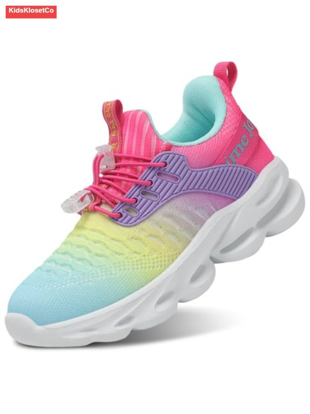 Lightweight Breathable Kids Sneakers Slip On with Bungee Lace